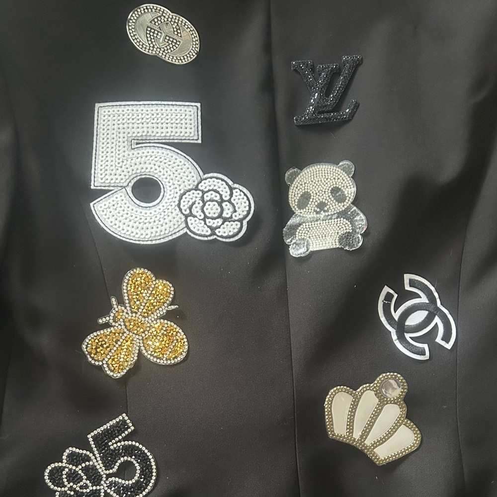 DIY sew on or iron Jacket fashion patches